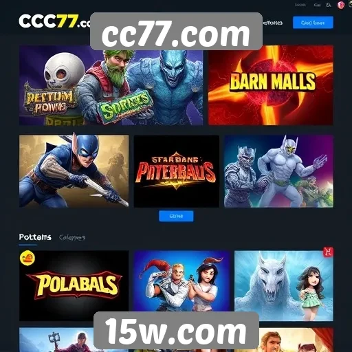 Jogos populares disponíveis no cc77.com